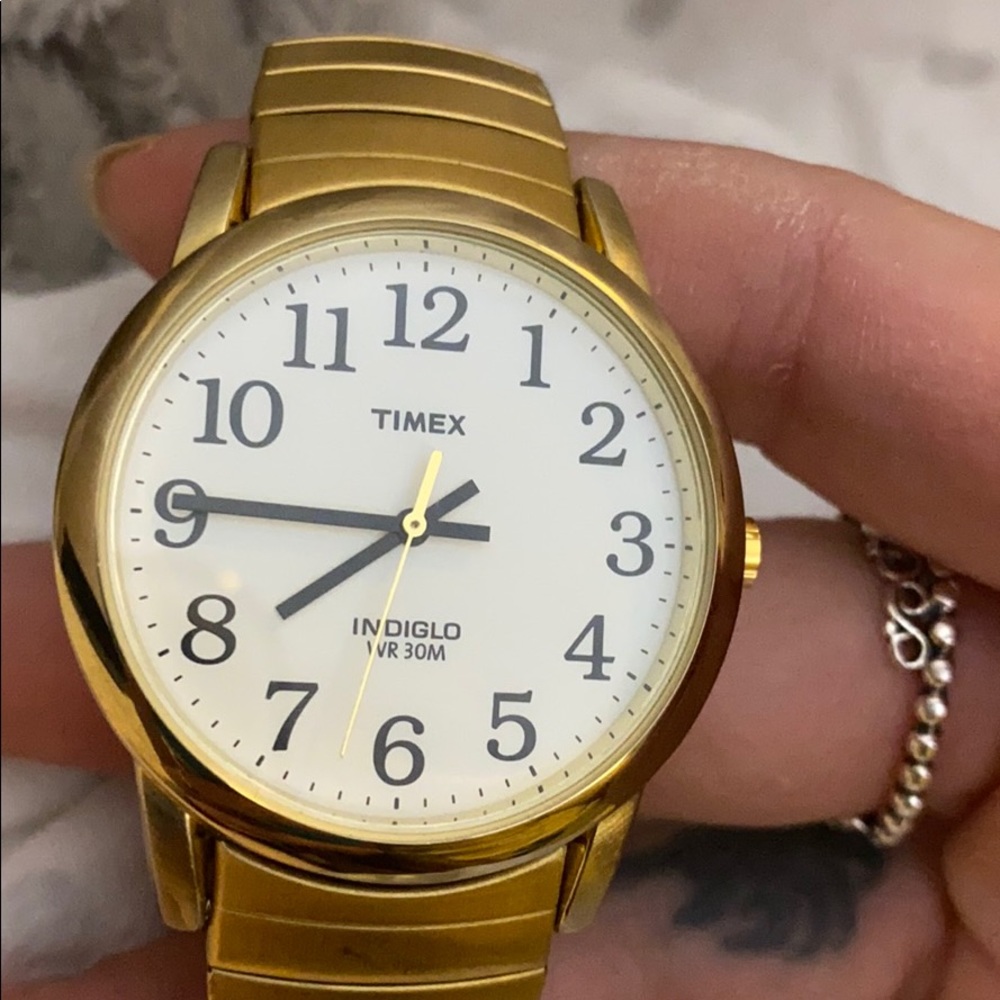 Timex men’s quartz indiglo dial men’s watch